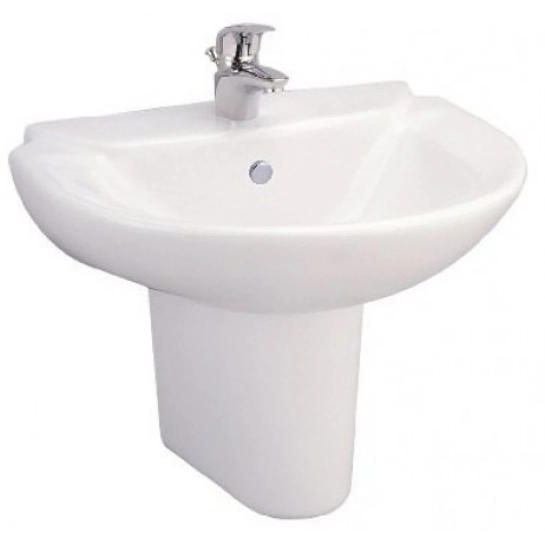 Chậu Lavabo treo tường COTTO C0237/C4201 Chân Ngắn