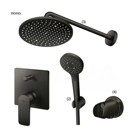 Sen Tắm Âm Tường TOTO TBG04304BB#MBL TBW07002A#MBL TBW01010A#MBL TBW07021A#MBL Màu Đen