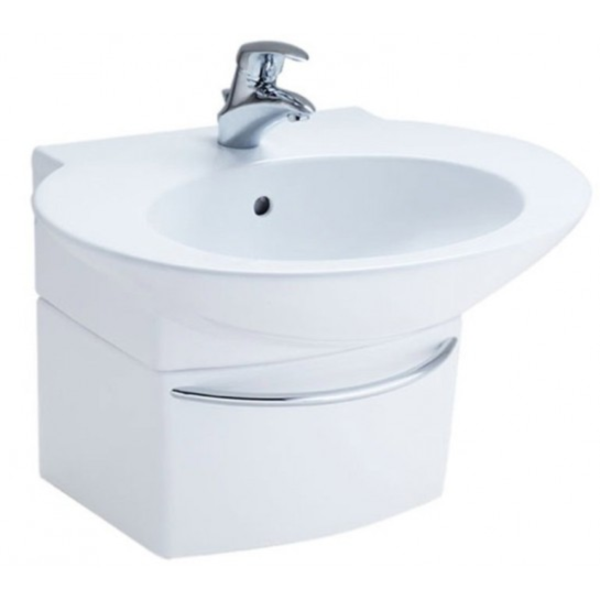 Chậu Rửa Mặt Lavabo COTTO SC01027 Charisma Chân Ngắn