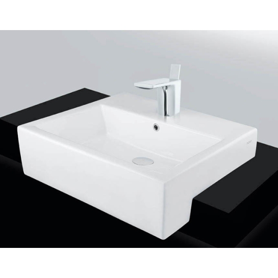 Chậu Rửa Mặt Lavabo TOTO LW647CJW/F Bán Âm Bàn