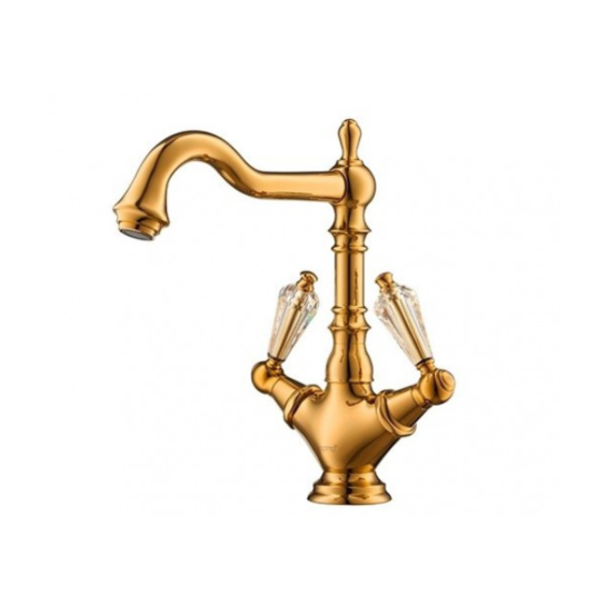 Vòi Lavabo COTTO CT2223C17ST#GR Glamis Nóng Lạnh