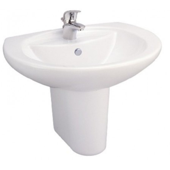 Chậu Rửa Mặt Lavabo COTTO C0107/C4201 Alice Chân Ngắn