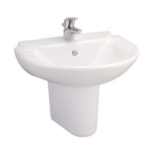 Chậu Lavabo treo tường COTTO C0237/C4201 Chân Ngắn