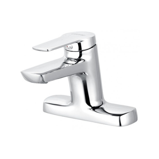 Vòi Lavabo Caesar B202CU Nóng Lạnh Kèm Xả Nhấn 3 Lỗ