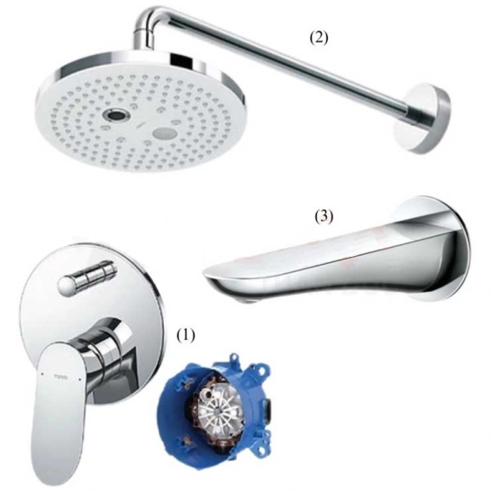 Sen Tắm TOTO TBG01304BA/TBW01004A/TBG01001B Âm Tường Xả Bồn