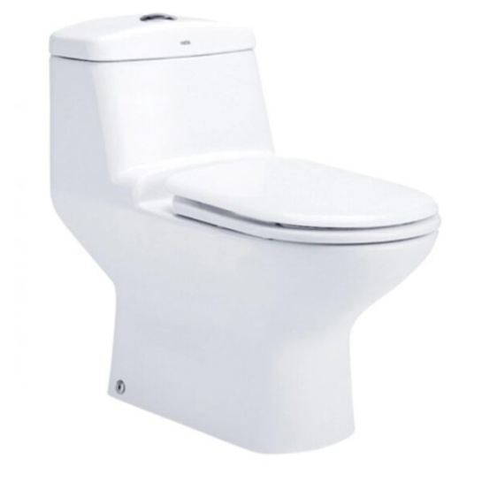 Bồn Cầu COTTO C1111 1 Khối Victor Xả Nhấn