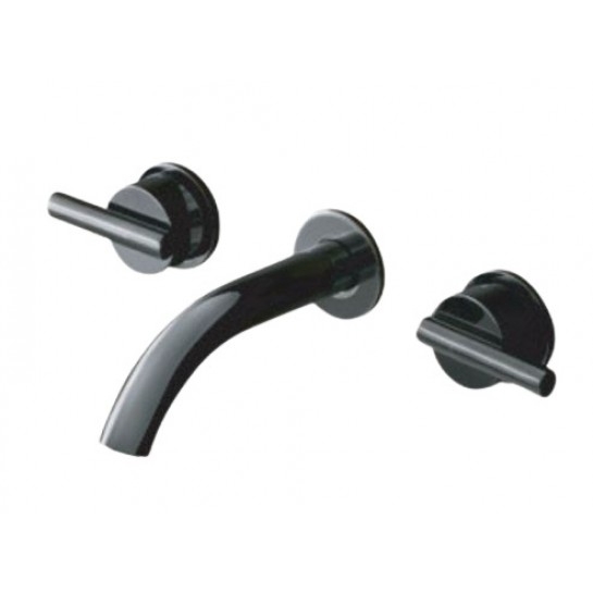 Vòi Lavabo COTTO CPF203A#BN2 Gắn Tường Nóng Lạnh Màu Đen Quil