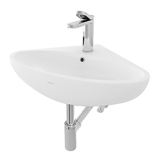 Chậu Lavabo TOTO LW815CJW/F Góc Treo Tường