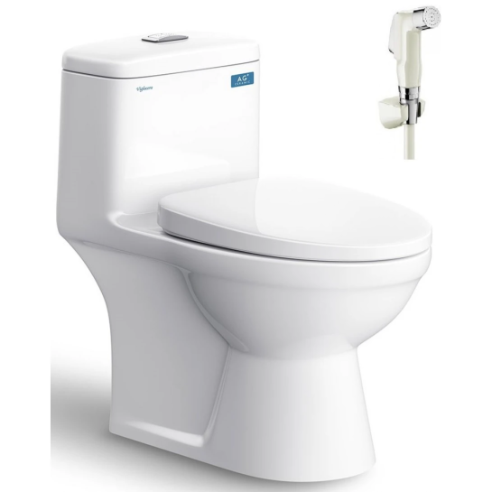 Bồn Cầu Viglacera BL5 Nắp Êm V37 + Vòi Xịt VG826