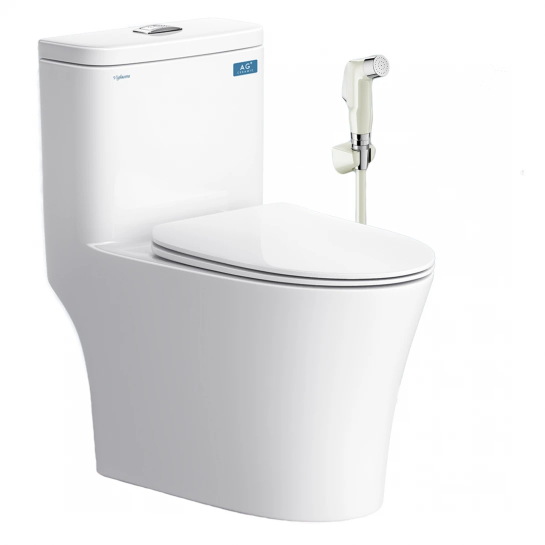 Bồn Cầu Viglacera V63 Nắp Êm V68 Tặng Vòi Xịt VG826