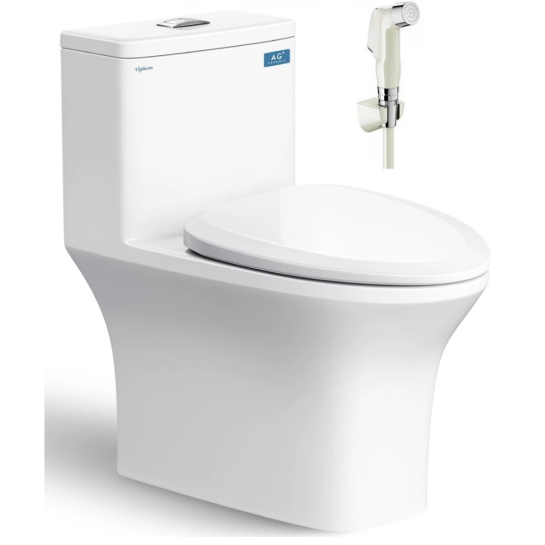 Bồn Cầu Viglacera Fansipan V72 (V700) Nắp Êm + Vòi Xịt VG826