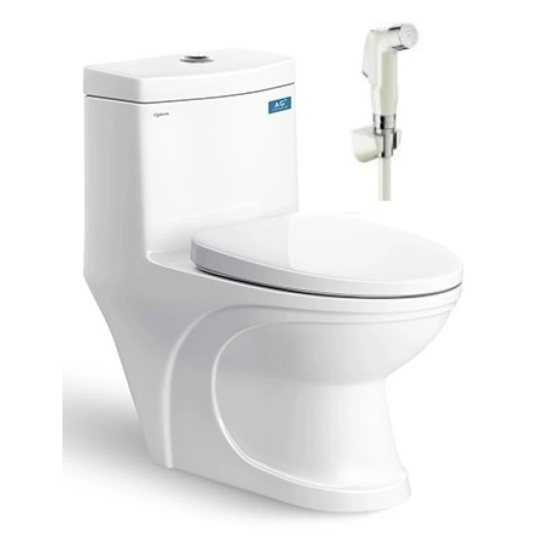 Bồn Cầu Viglacera V39 Nắp Êm V37 + Vòi Xịt VG826