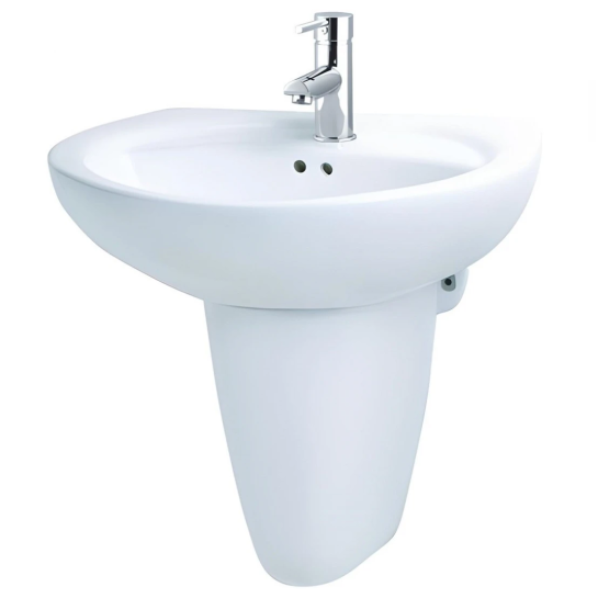 Chậu Rửa Lavabo CAESAR Kèm Chân Treo L2220/P2443