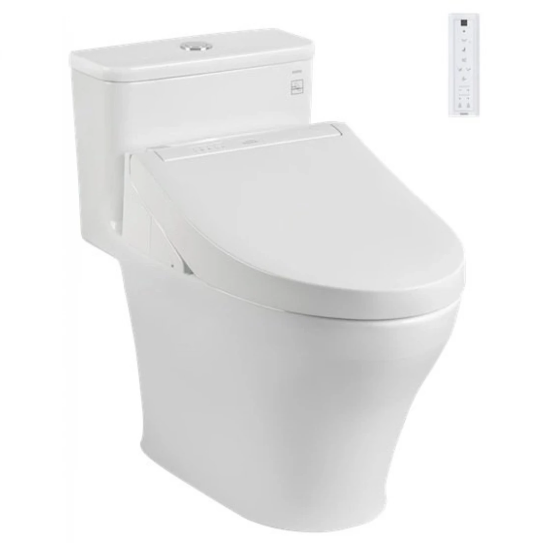 Bồn Cầu Điện Tử TOTO MS857CDW15 Nắp Rửa Washlet TCF24460AAA C5 Giấu Dây