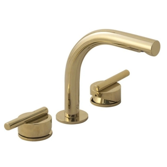 Vòi Lavabo COTTO CPF202A#GR2 Nóng Lạnh Màu Vàng Quil 3 Lỗ