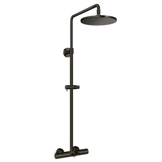 Vòi Sen Cây TOTO TBW07403A#MBL Nhiệt Độ Xả Xô Tròn 250mm Dòng G Đen Mờ