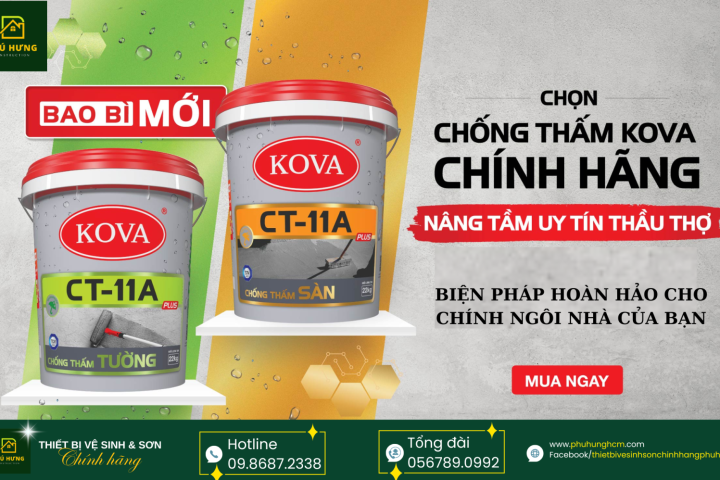 CHỐNG THẤM TỪ SỚM – TIẾT KIỆM LÂU DÀI: VÌ SAO SƠN CHỐNG THẤM KOVA LÀ LỰA CHỌN HÀNG ĐẦU?